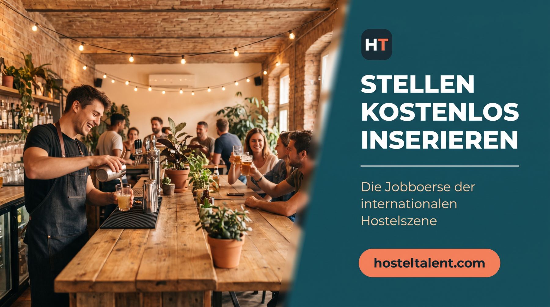 Hostel Talent – Stellen kostenlos inserieren. Die Jobbörse der internationalen Hostelszene.
